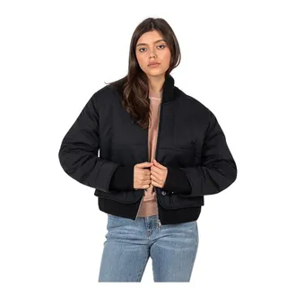 Diesel Dames, Jassen, Zwart, Maat: 2XS