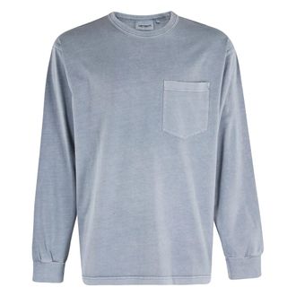 Carhartt Work in Progress Carhartt Wip, Long Sleeve Tops, male, Blue, Size: M Long Sleeve Top