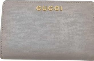 Gucci Gray Leather Wallet (Bi-Fold) (Pre-Owned)