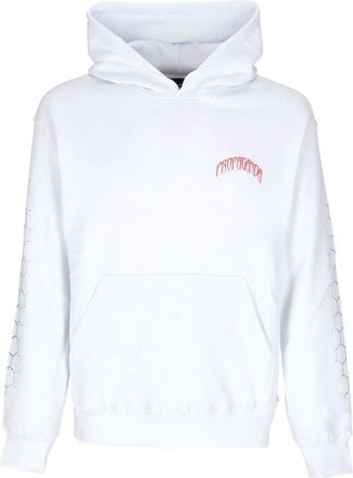 PROPAGANDA Witte Triangle Sting Hoodie Lange Mouw - Heren - Hoodies - Wit - XL - Katoen - Hoodies & sweatvesten