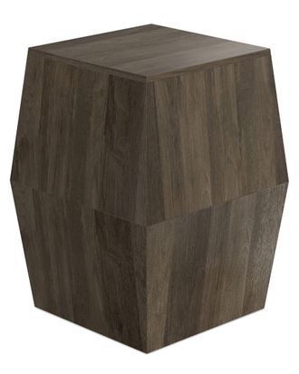 Simpli Home Terry Solid Mango Wood 16In Irregular Contemporary Side Table