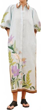 Alemais Alfie Shirtdress In Iced Blue