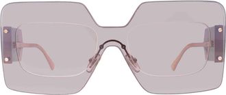 Versace Mirror Silver Shield Ladies Sunglasses VE2277 10026I 142