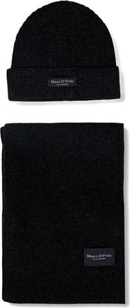 Marc O'Polo Muts met logopatch - Grijs