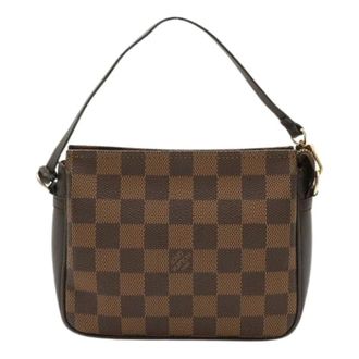 Louis Vuitton Pre-owned Shoulder Bags, female, Brown, Size: ONE SIZE Pre-owned Trusse Makeup Damier Pouch