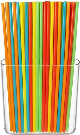 No Brand Soporte Para Pajitas Que Ahorra Espacio - Organizador De Cocina - Organizador De Armarios - Organizador De Encimera - Pajitas Reutilizables - Montaje 