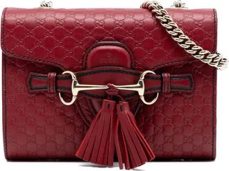 Gucci 2016-2025 Mini Microguccissima Emily crossbody bag - Rosso