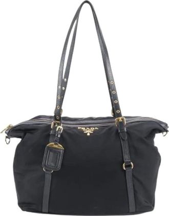 Prada Pre-owned Tote Bags, female, Black, Size: ONE SIZE Pre-owned Vintage Tote Bag
