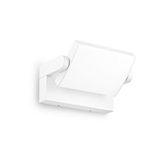 Ideal Lux L&aacute;mpara de pared Swipe, blanca - L 212 x H 100 x P 120-165 mm