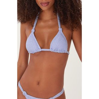 Vix Lee Triangle Bikini Top in Blue at Nordstrom Rack, Size Large