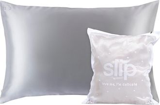 Slip Love Me Im Delicate Pillowcase & Delicates Laundry Bag Set in Grey at Nordstrom Rack