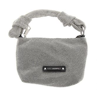 Karl Lagerfeld Crystal Avond Handtas - Dames - Handtassen - Grijs - ONE Size - Tassen
