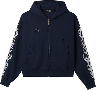 Thug Club Hoodie met rits - Blauw