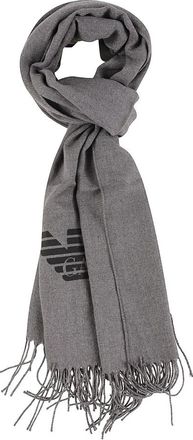 Emporio Armani Logo Sjaal - Heren - Sjaals - Grijs - ONE Size - Accessoires
