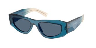 Prada PR B19S 24F80S Mens Sunglasses Blue Size 52