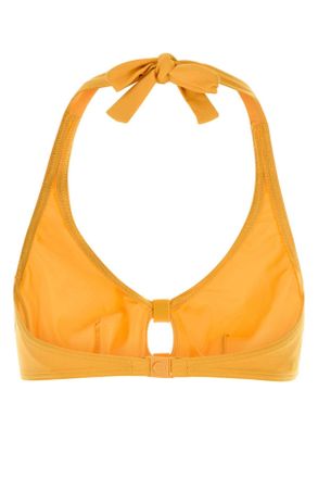 Eres Womens Yellow Stretch Nylon Float Bikini Top Raphia26b Exterior: Elastane Costumi Da Bagno Swimwear