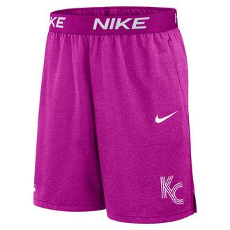 Nike Kansas City Royals City Connect Nike Mens Dri-FIT MLB Shorts in Purple | 015E0IC6ROY-NYN
