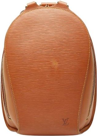 Louis Vuitton Brown Gold Cipango Leather Backpack Beach Bag (Pre-Owned)