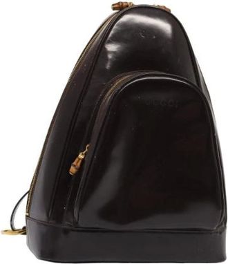 Gucci Pre-owned Backpacks, female, Brown, Size: ONE SIZE Pre-owned Coated Canvas Crossbody Bag