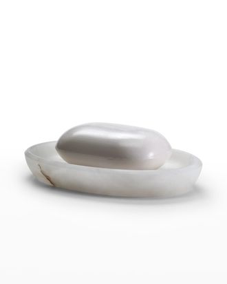 Labrazel Alisa Alabaster Soap Dish, White