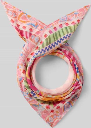 Codello Bandana mit floralem Allover-Print in Pink, Gr&ouml;&szlig;e 1