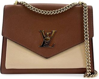 Louis Vuitton Beige Calfskin My Lock Me Chain (Authentic Pre-Loved)