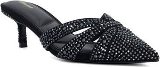 Dune London Calla Pointed Toe Kitten Heel Mule in Black at Nordstrom, Size 40