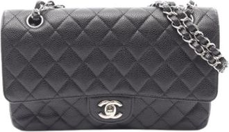 Chanel Pre-owned Vintage Schoudertas - Dames - Vintage Schoudertas - Zwart - ONE Size - Leer - Vintage