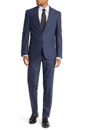 Ted Baker Jay Trim Fit Wool Suit in Blue at Nordstrom Rack, Size 40 Long