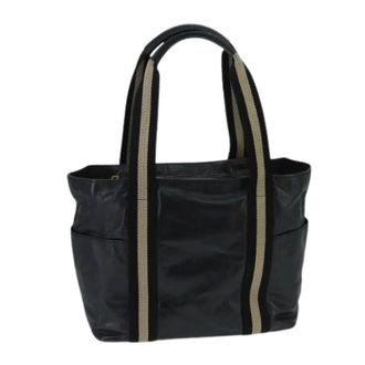 Bally Pre-owned Tote Bags, female, Black, Size: ONE SIZE Pre-owned Leather Tote
