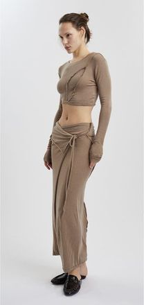 Mother of All Papper Wrap Skirt in Brown at Nordstrom, Size X-Small