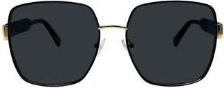 Rebecca Minkoff Tayden 55mm Square Sunglasses in Black at Nordstrom Rack