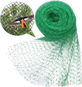 OEM Rete Di Protezione Per Uccelli 2 X 5 M, Rete Di Protezione Per Giardino Per Ciliegi, Viti E Meli, Maglia 15 Mm, Verde