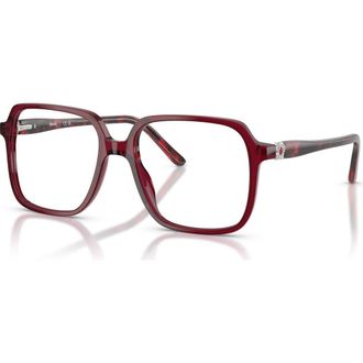 Sferoflex 55mm Square optical glasses in Red at Nordstrom