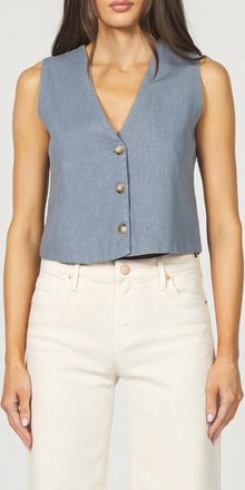 Dear John Denim Luke V-Neck Vest In Stormy Weather