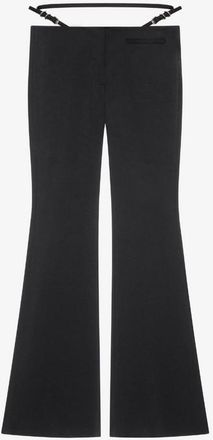 Givenchy Asian Fit Voyou Belt Wide Pants Black, Size XS