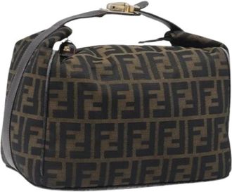 Fendi Pre-owned Zucca Canvas Hand Bag - Dames - Vintage Handtas - Bruin - ONE Size - Leer - Vintage