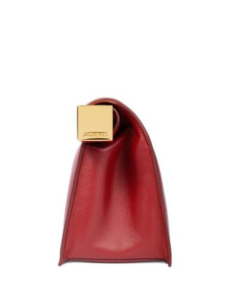 Jacquemus Red Rond Carre Clutch