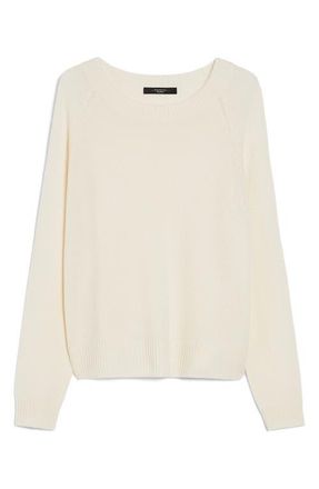 Max Mara Tago Cashmere Sweater in Ecru at Nordstrom, Size Large