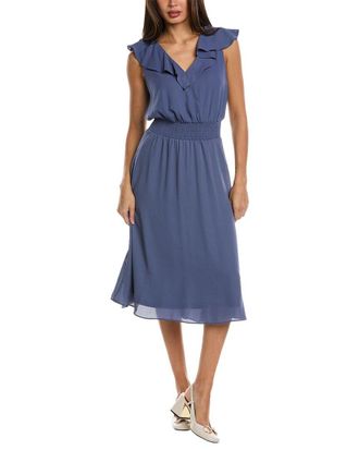 Vince Camuto Smocked Waist Midi Dress