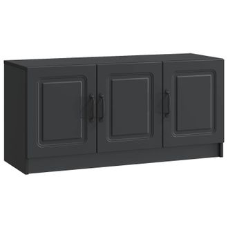 vidaXL Mueble De Tv Negro 99 X 34,5 X 47 Cm Madera De Ingenier&iacute;a Vidaxl