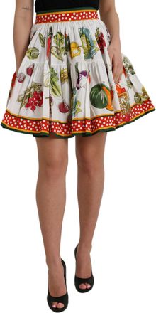 Dolce & Gabbana Groene Print Minirok Model F4by0tfu705