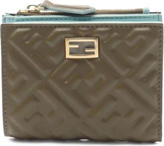 Fendi Portafoglio Slim Baguette piccolo anni 2020 - Verde