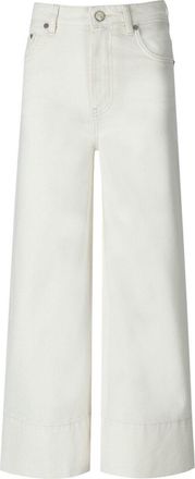 Ganni White Cropped Jeans