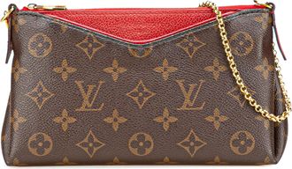 Louis Vuitton Pre-owned Womens Pochette Mtis Monogram Pouch - Brown Textile - One Size