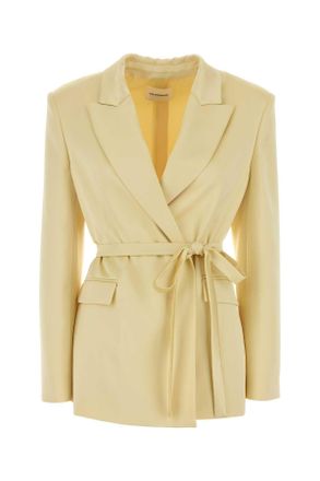 Andamane Yellow Satin Blazer