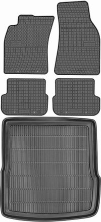 OEM Juego De Alfombrillas De Goma Para Coche Y Maletero Para Audi A6 C6 Kombi (2006-2011)