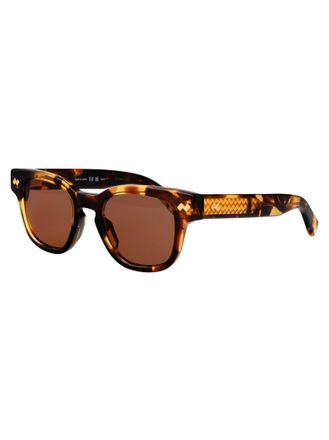 Bottega Veneta BV1441S Havana Acetate Sunglasses - Brown