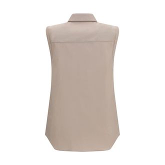 Brunello Cucinelli Womens Beige Cotton Shirt
