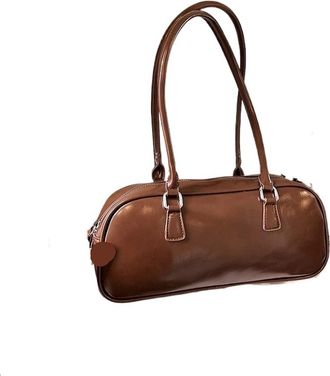Generic Korean Retro French Bread Underarm Bag Womens Faion Handbag Oulder Sli Versatile(Brown)